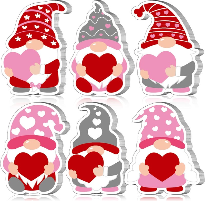 Zonon 90 Pcs Gnome Heart Cutouts Classroom Bulletin Board Decoration for Office Classroom Party Bulletin Board Wall Chalkboard Home Decor - Image 1